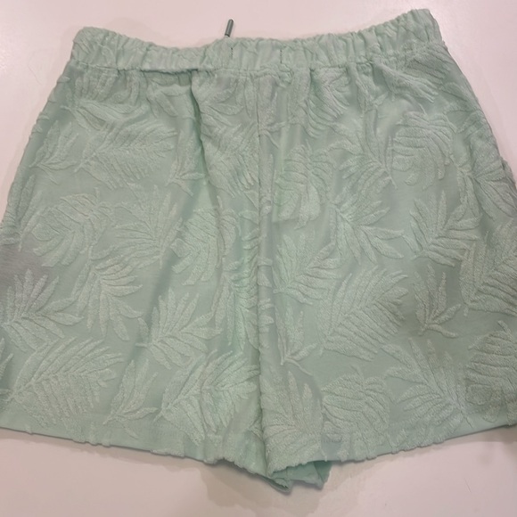 NWT 7 For All Mankind 3-Piece Set Terry Cloth Short Set in size M in mint green - Picture 7 of 8